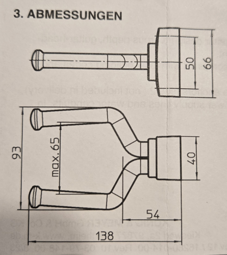 K&M Gitarrenwandhalter  Abmessungen